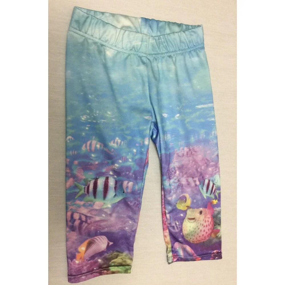 JUSTICE GIRLS PULL ON ATHLETIC CAPRIS SIZE 5